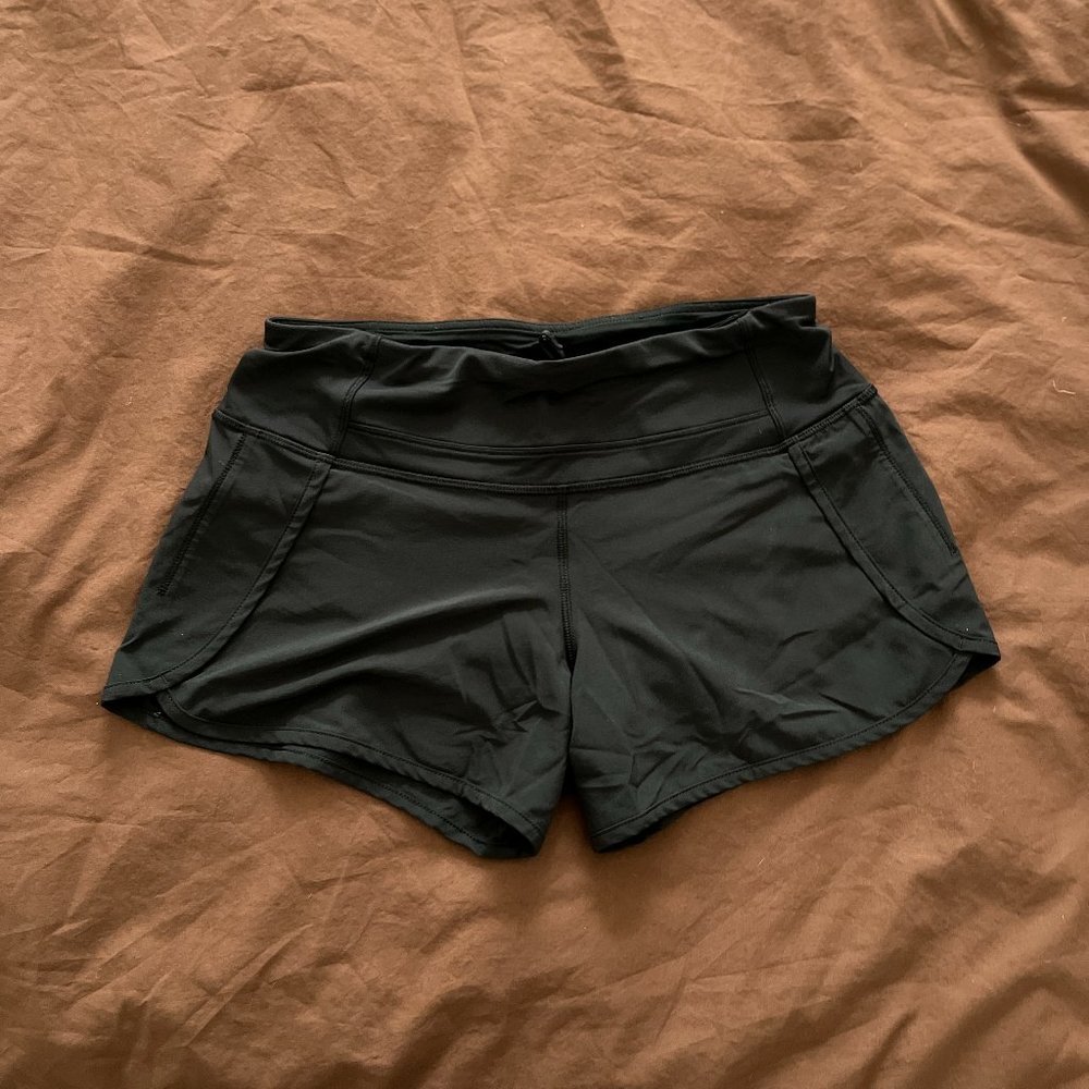 Lululemon Speed Up Low-Rise Lined Short 2.5", Black